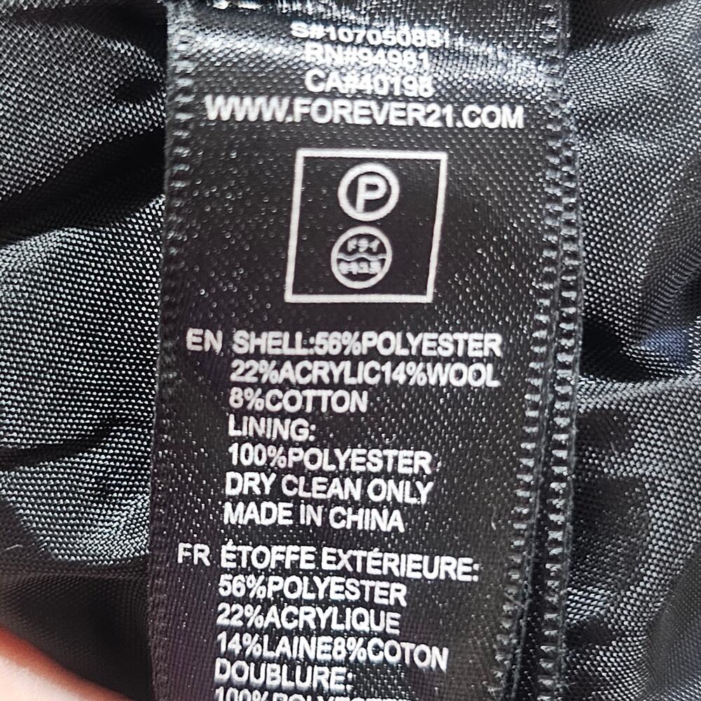 Dark Academia Herringbone Wool Blend Shorts High Waist Gray Medium - Picture 4 of 5